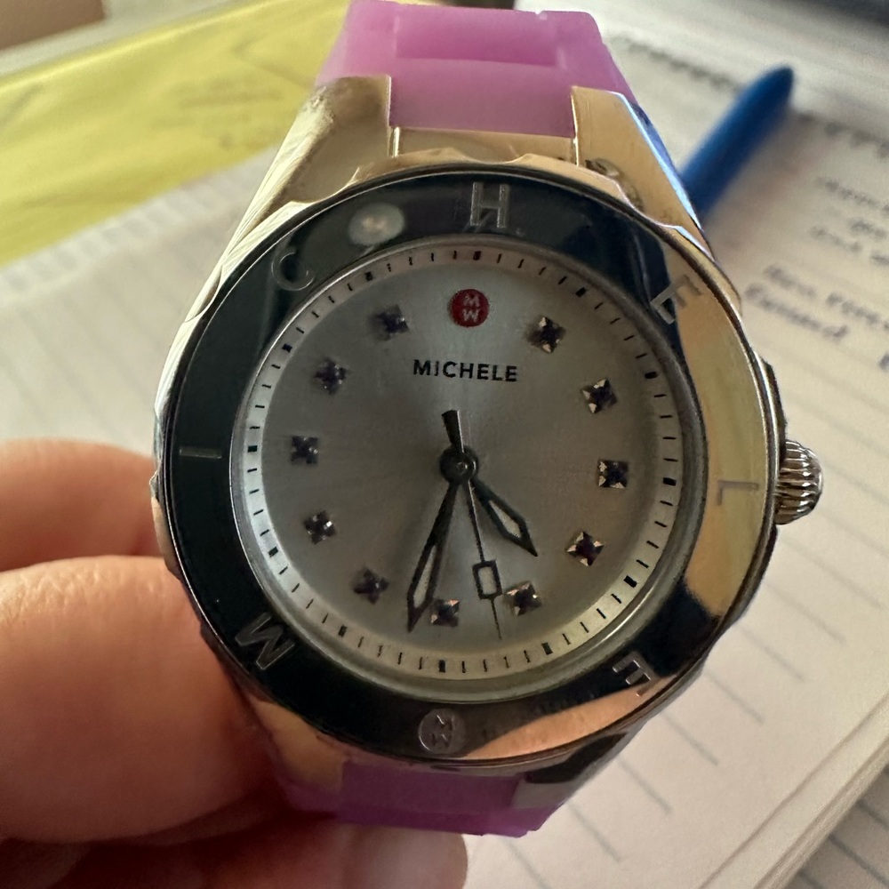 Michele Jelly Band- Purple. Barely worn. Excellent condition.